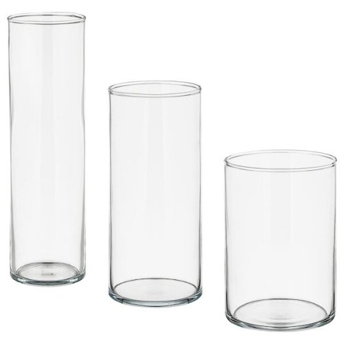 Glass Cylinders (Set of 3)