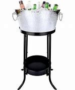 Silver Ice Bucket on Stand