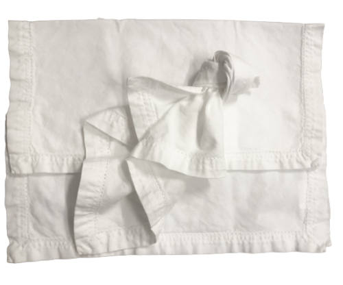 White Stitched Napkin
