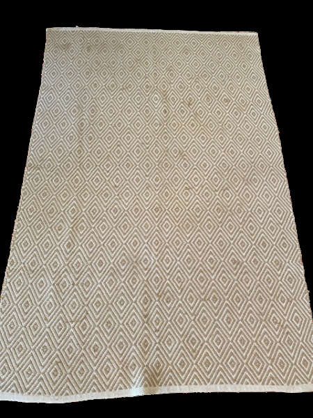 Beige &amp; White Rug