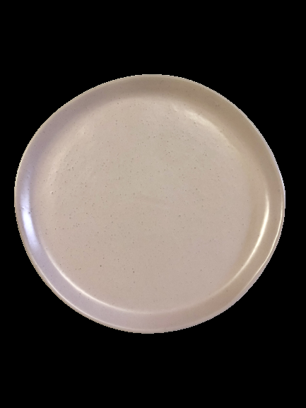 Pink Speckled Dinner Plate